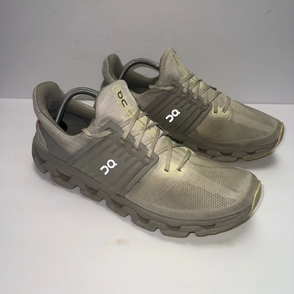 On Cloudswift Running Shoes Mens 12 Gray Low Top Mesh Helion CloudTec Sneakers
